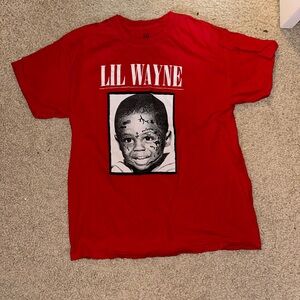 Lil Wayne Men’s Red Graphic T-Shirt